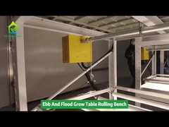 Double Layers Seedbed Ebb And Flow Greenhouse Rolling Bench Grow Tables