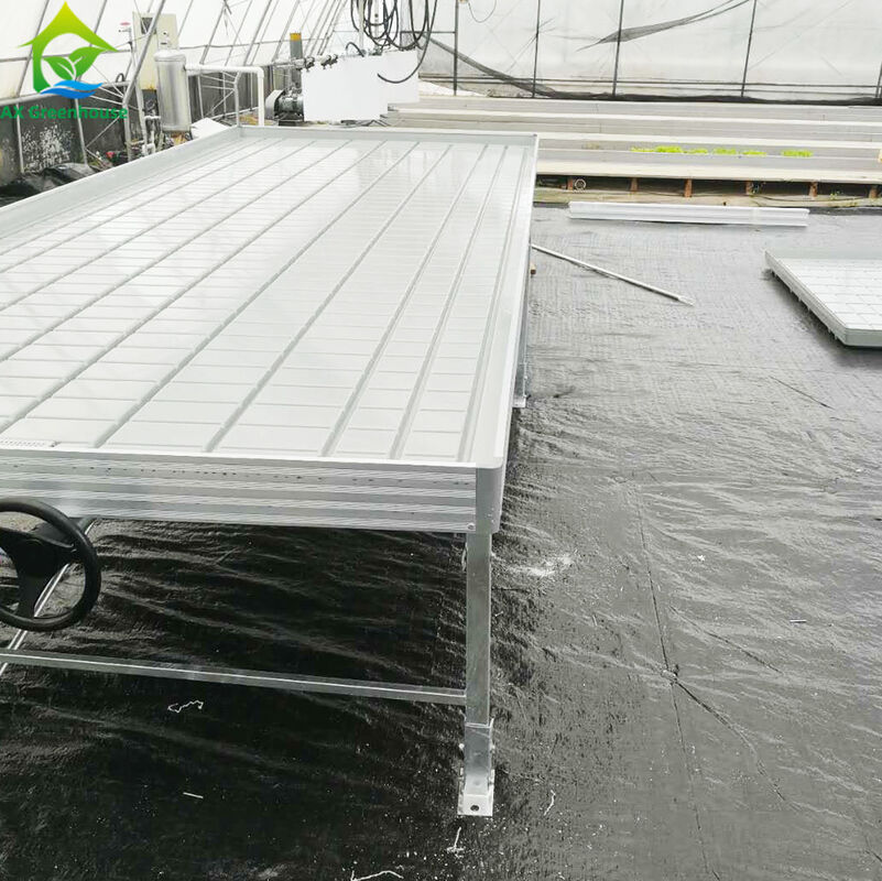 ODM Indoor Outdoor Hydroponic Garden Greenhouse Rolling Benches Vertical Grow Rack System