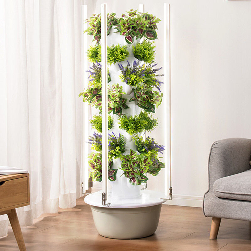 Custom 5/7/9 Layers Soilless Hydroponic System Grow Tower For Indoor Farming