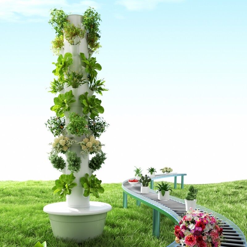 Custom 5/7/9 Layers Soilless Hydroponic System Grow Tower For Indoor Farming