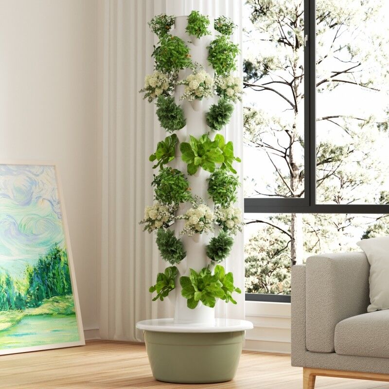 Custom 5/7/9 Layers Soilless Hydroponic System Grow Tower For Indoor Farming