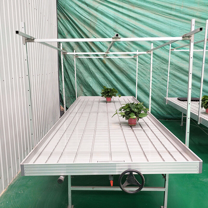 Ebb Flow Custom Double Layers Flood Grow Table Seedbed Rolling Bench Movable and Suitable for Flowers