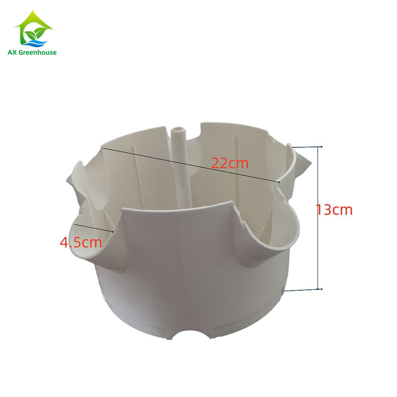 Vertical 5 Holes Each Layer Custom Multi-layer Petal Hydroponic Tower for Lettuce
